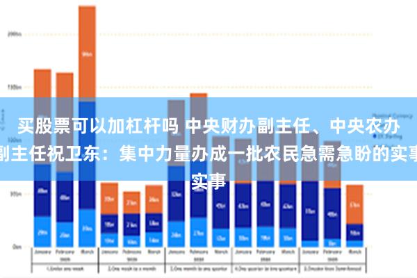 买股票可以加杠杆吗 中央财办副主任、中央农办副主任祝卫东：集中力量办成一批农民急需急盼的实事