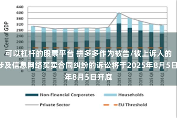可以杠杆的股票平台 拼多多作为被告/被上诉人的2起涉及信息网络买卖合同纠纷的诉讼将于2025年8月5日开庭