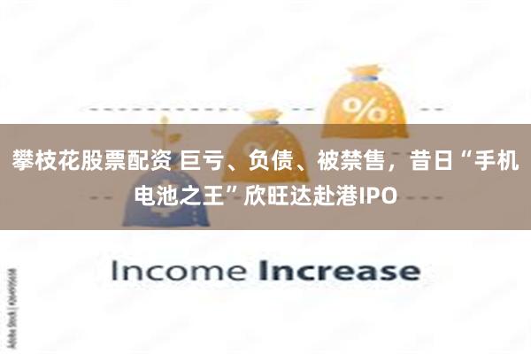 攀枝花股票配资 巨亏、负债、被禁售，昔日“手机电池之王”欣旺达赴港IPO